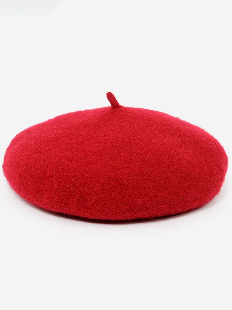 Fashionable Autumn And Winter Retro Wool Beret Hat