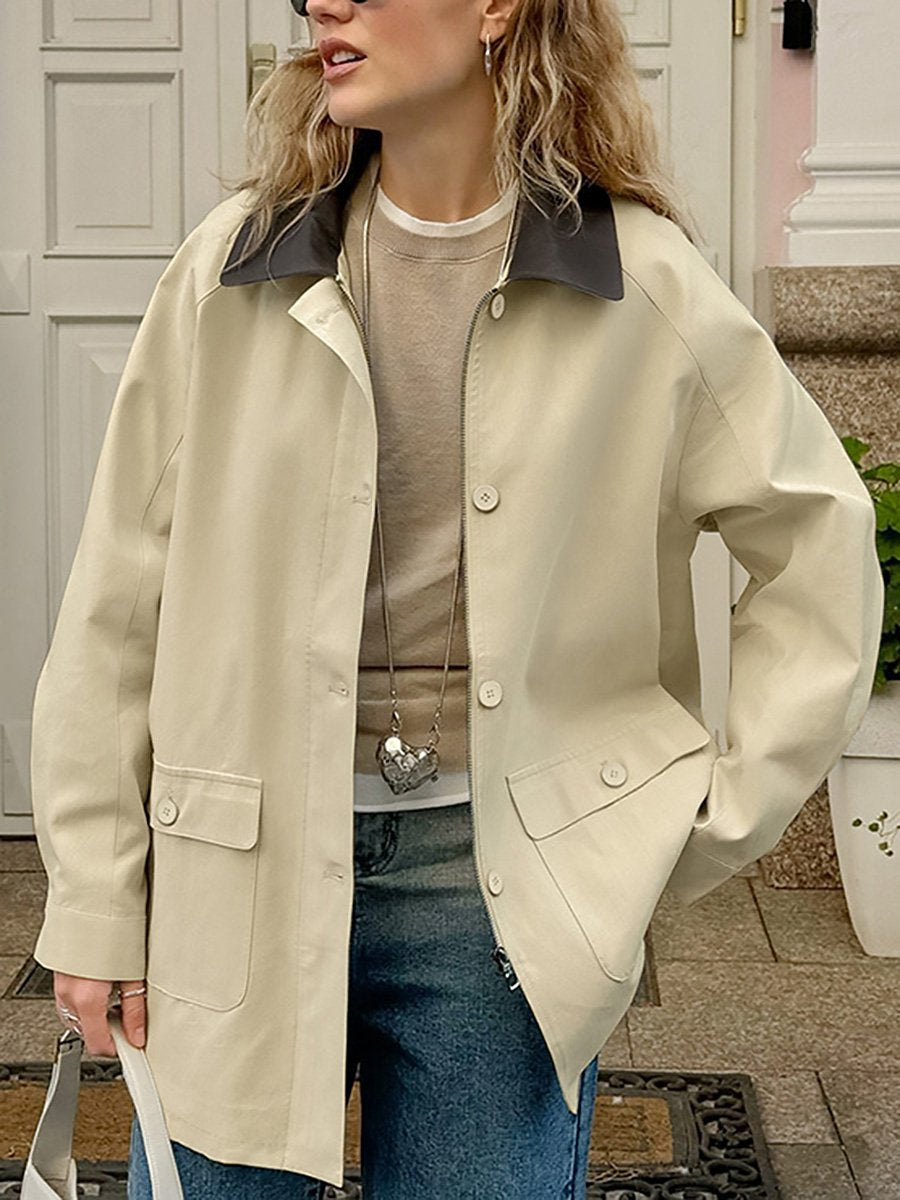 High-End Casual Simple Barn Style Jacket