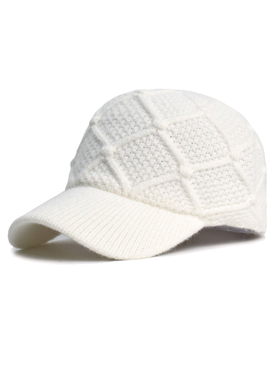 Versatile Fashion Warm Wool Baseball Cap