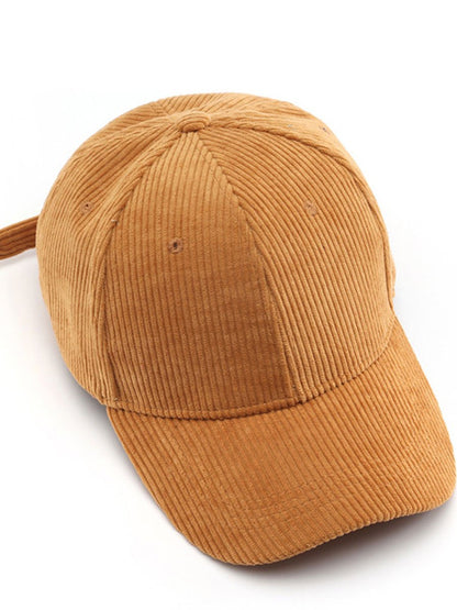 Casual Retro Corduroy Sports Warm Baseball Cap