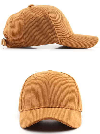 Casual Retro Corduroy Sports Warm Baseball Cap