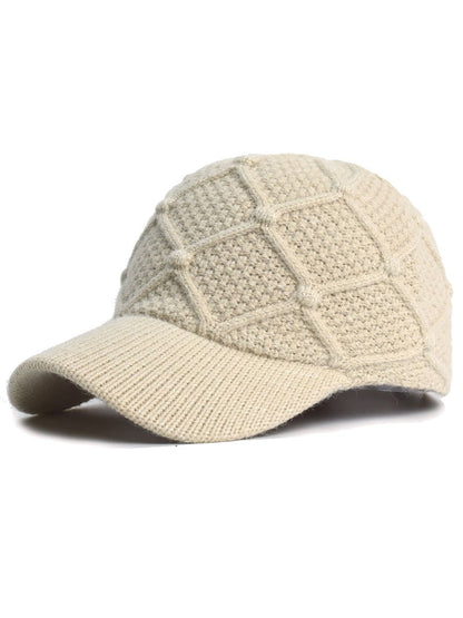 Versatile Fashion Warm Wool Baseball Cap